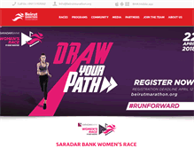 Tablet Screenshot of beirutmarathon.org